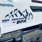 Autocollant Grand Dog tracking by BPA
